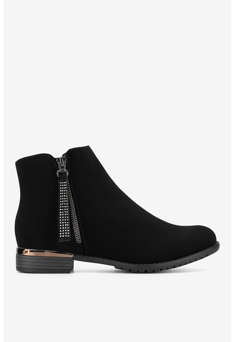 Ghete dama 5905588707400 - Sintetic - Negru - Negru