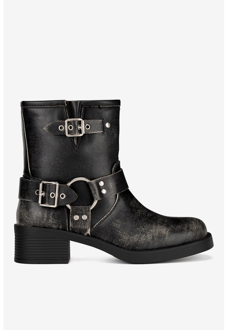 Ghete dama 5905588929598 - Sintetic - Negru - Negru