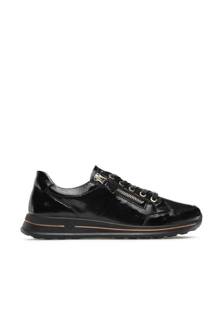 Pantofi sport dama 303058715 - Piele naturala - Negru - Negru