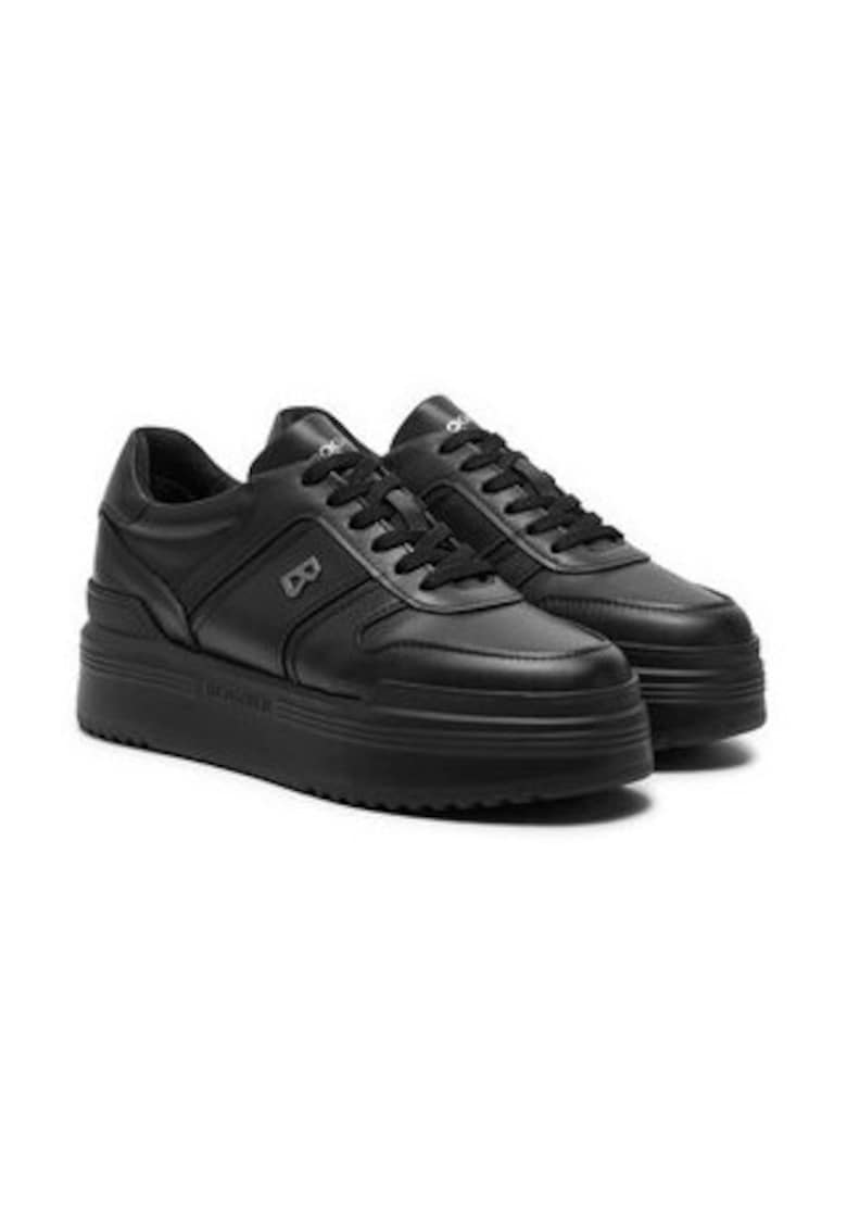 Pantofi sport dama 304245251 - Piele naturala - Negru - Negru