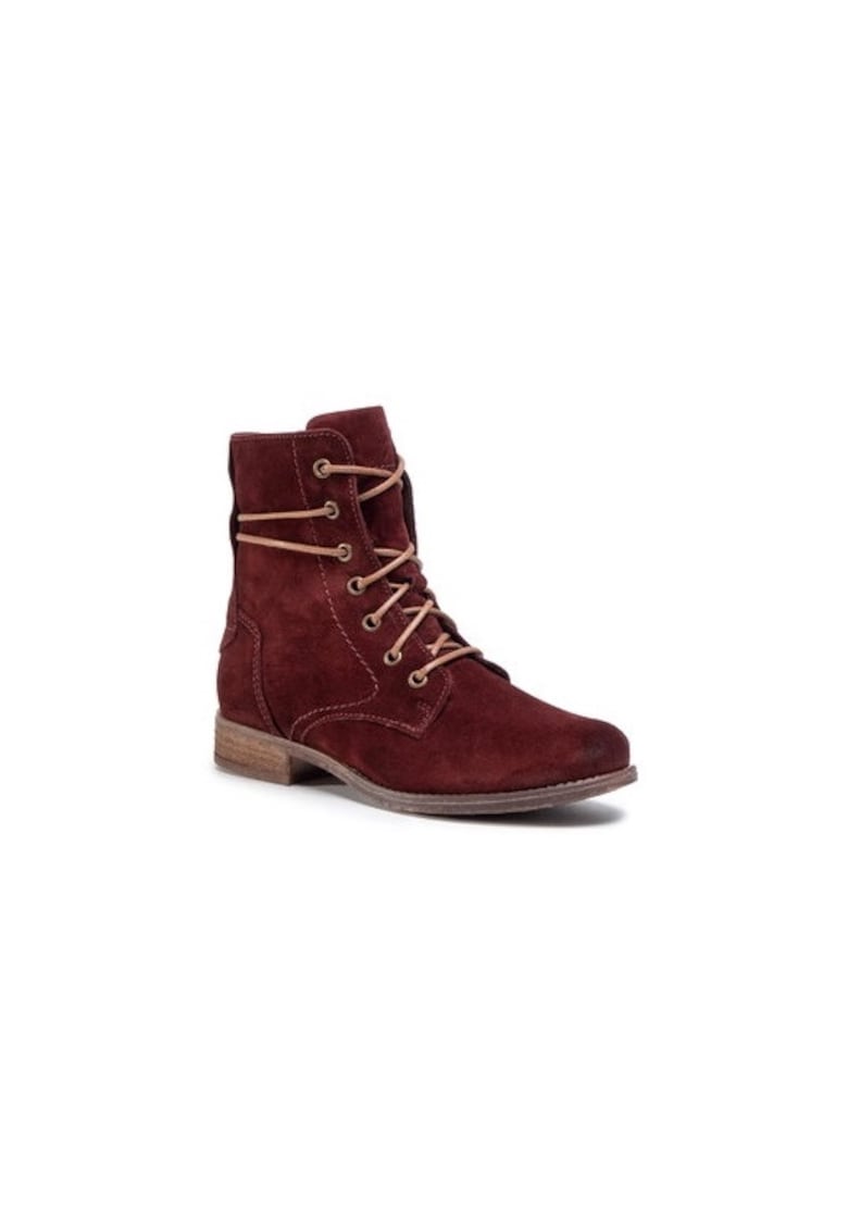 Ghete dama 207445017 - Piele naturala - Rosu - Rosu
