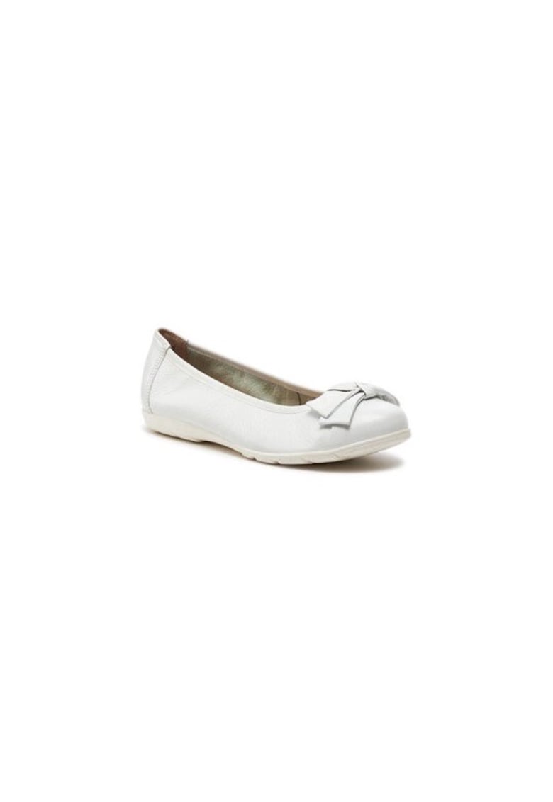 Balerini 303660796 - Piele naturala - Alb - Alb