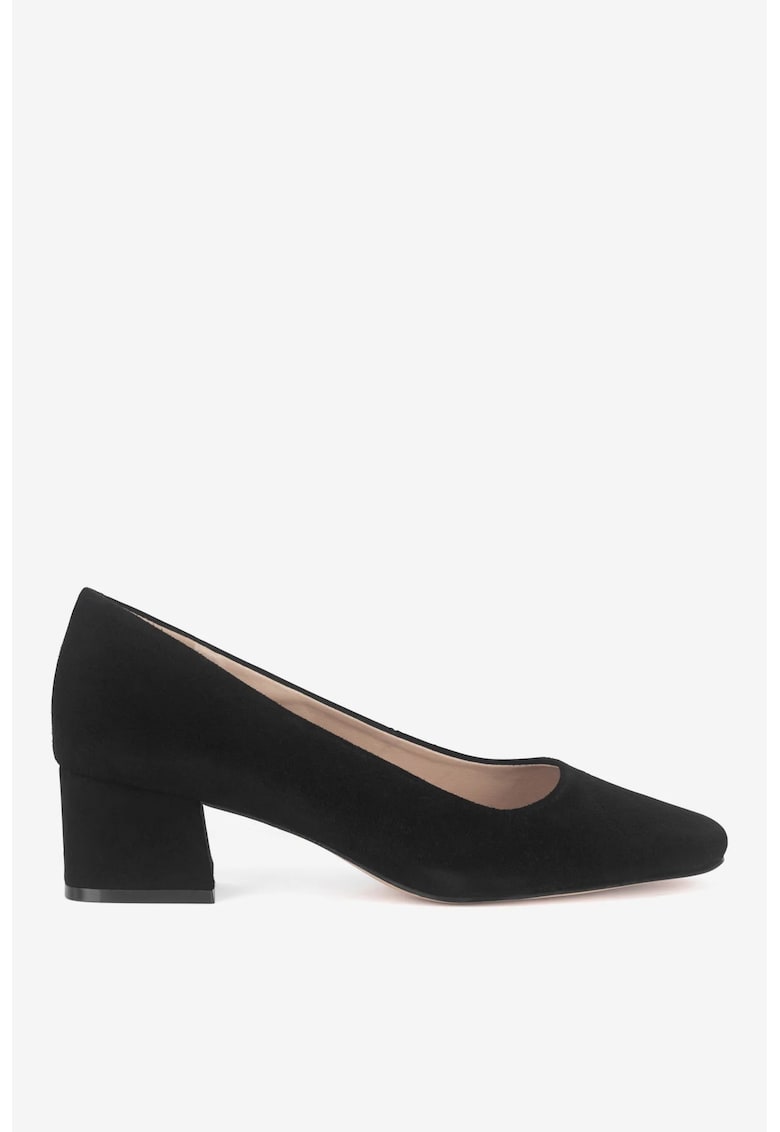 Pantofi dama 5905588776895 - Piele intoarsa - Negru - Negru