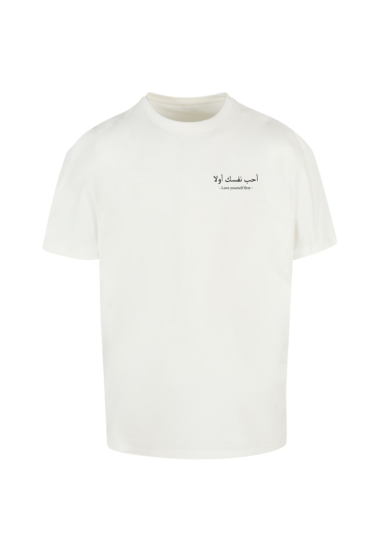 Tricou din bumbac cu decolteu la baza gatului Tricou din bumbac cu decolteu la baza gatului