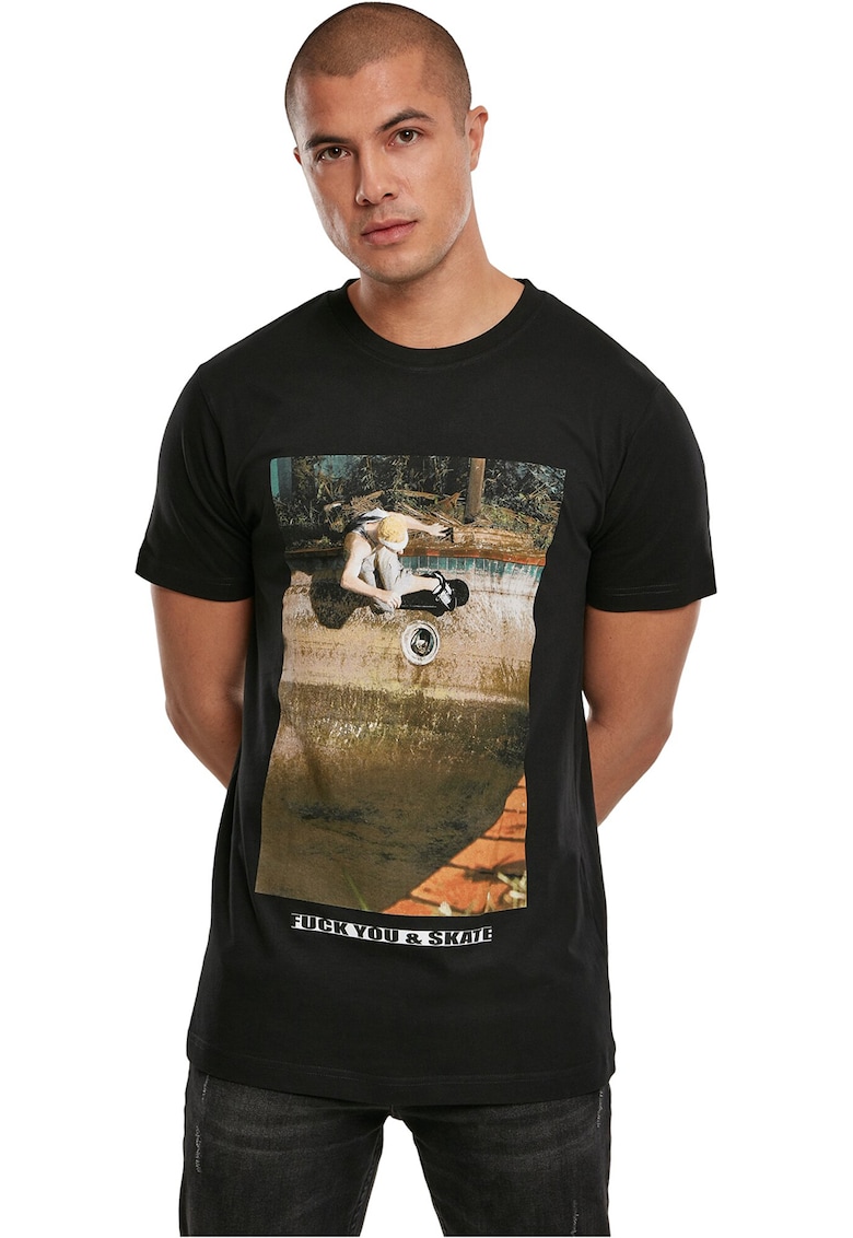 Tricou din bumbac cu imprimeu foto