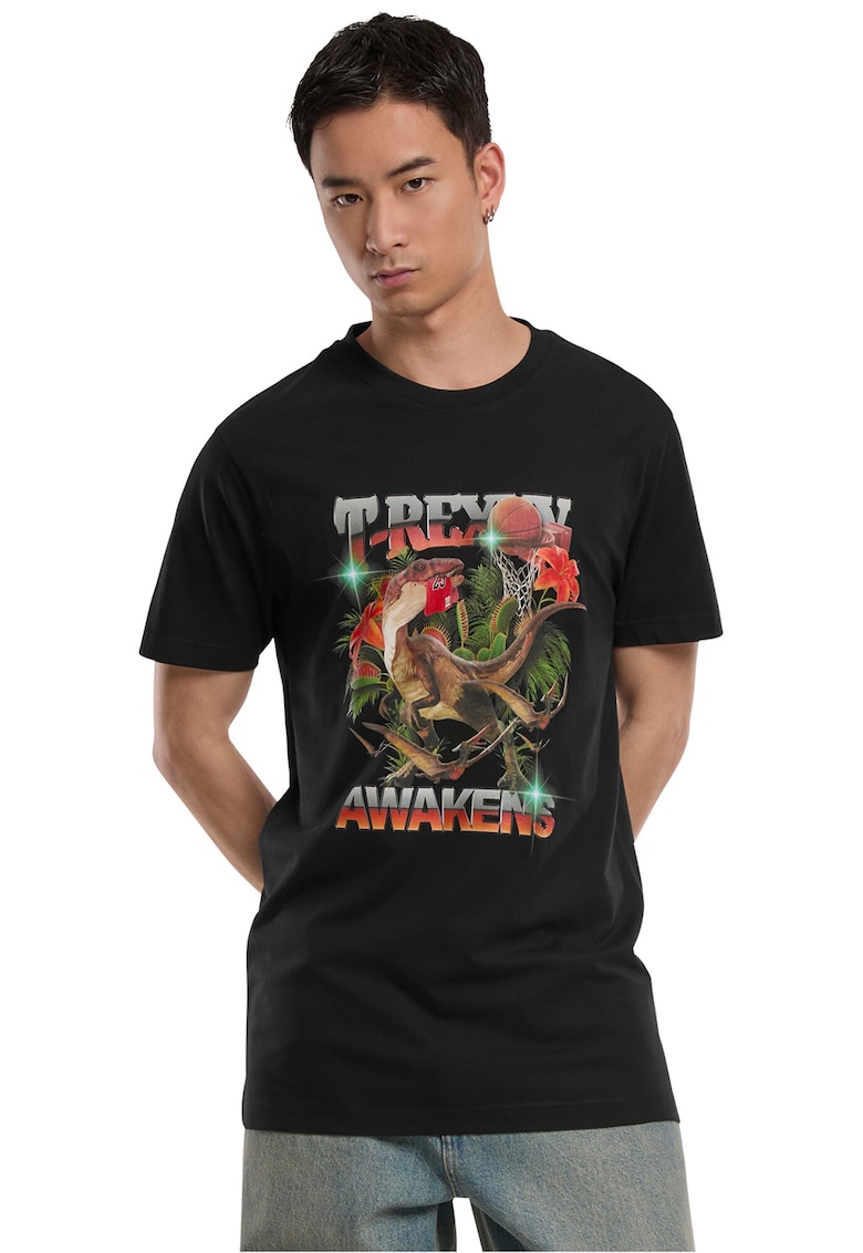 Tricou din bumbac cu imprimeu - Negru