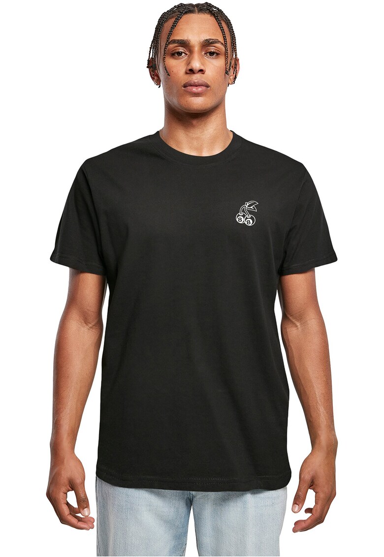 Tricou cu detaliu grafic - Negru