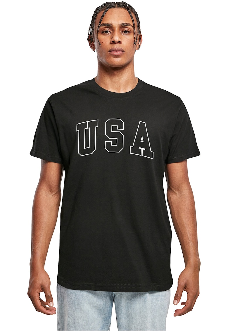 Tricou din bumbac cu imprimeu USA