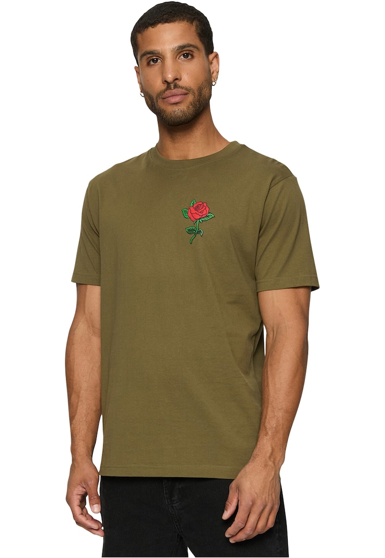 Tricou de bumbac cu imprimeu pe piept Tricou de bumbac cu imprimeu pe piept