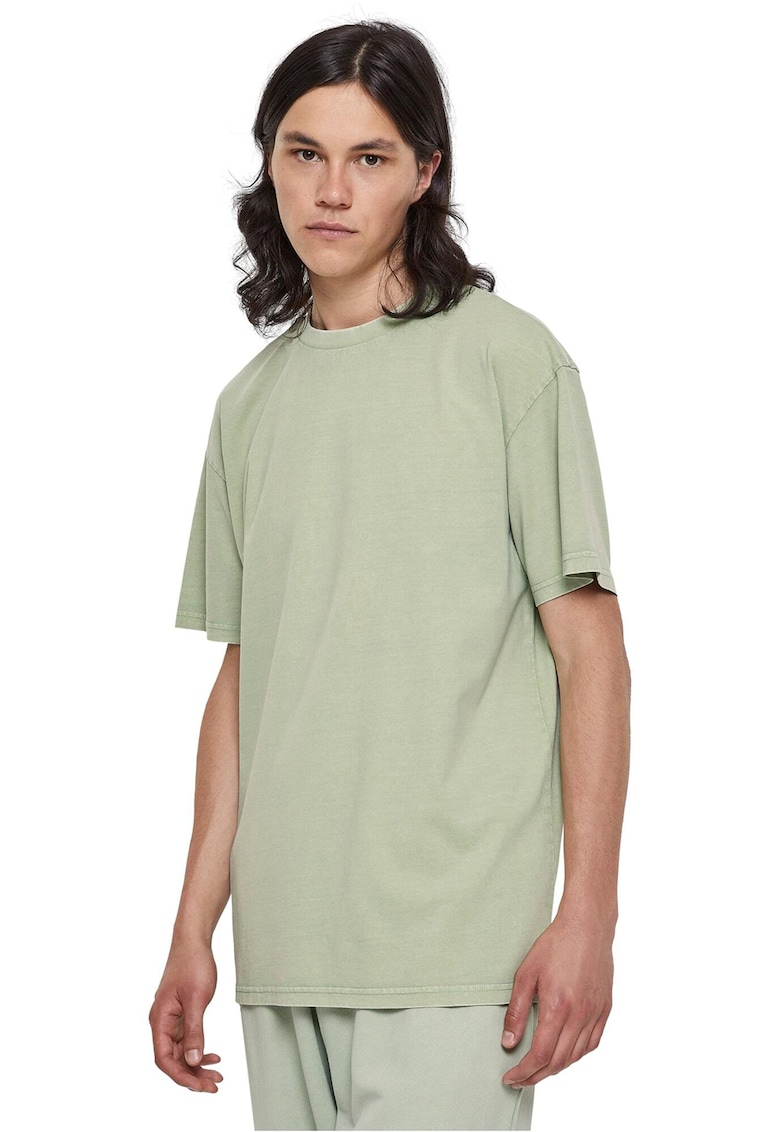 Tricou lejer din bumbac - Verde pal