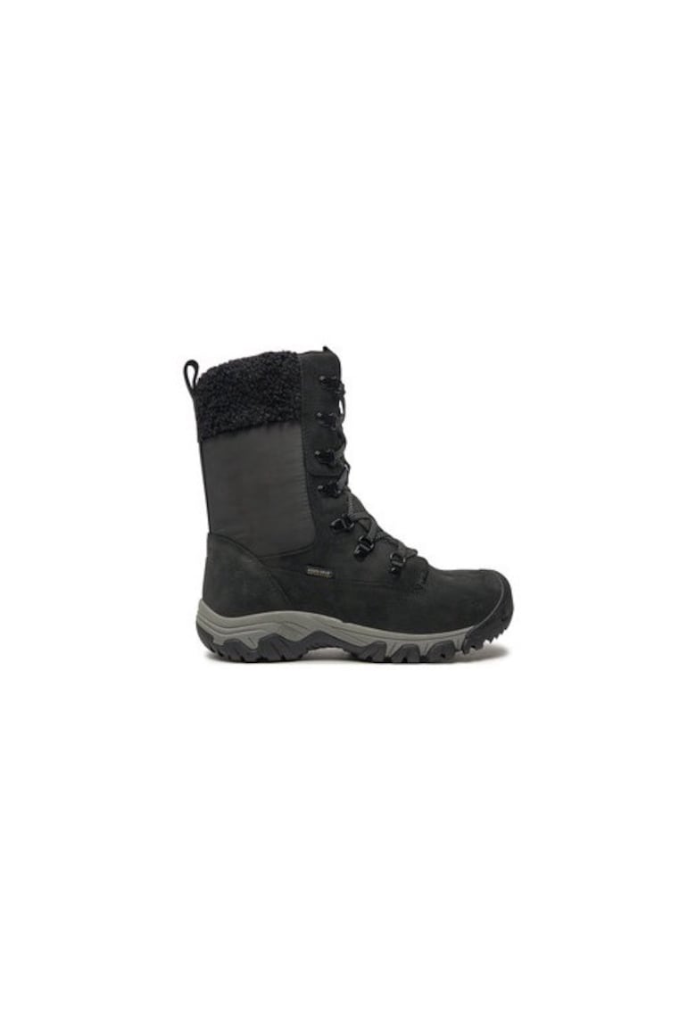 Ghete dama 304757860 - Piele naturala - Negru - Negru