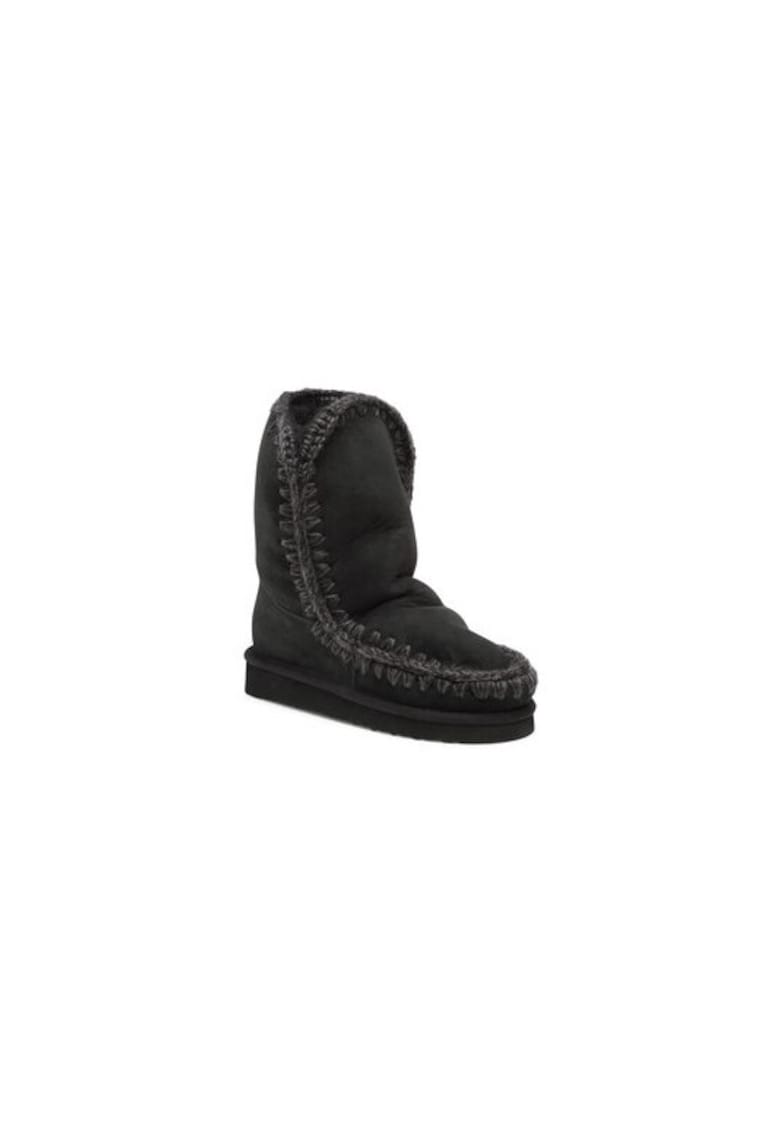 Ghete dama  301542117 - Piele naturala - 35 EU - Negru