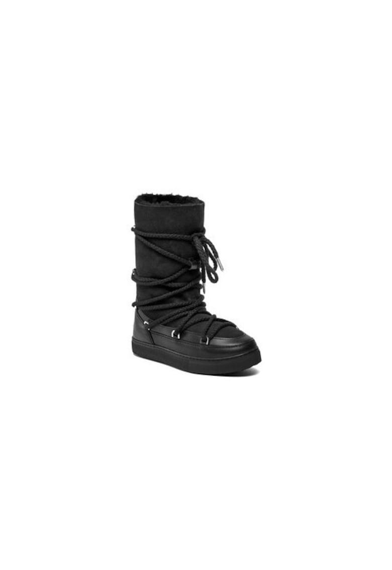 Ghete dama  303127541 - Piele naturala - Negru
