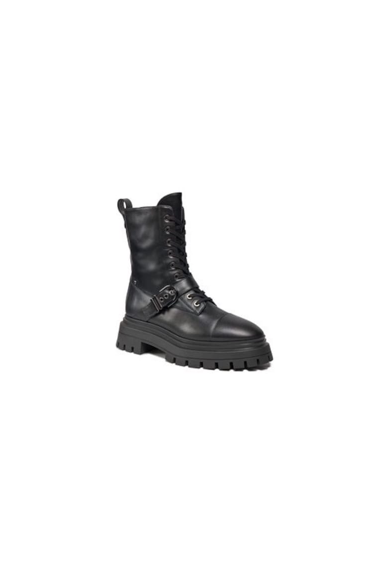 Ghete dama 303219161 - Piele naturala - Negru - Negru