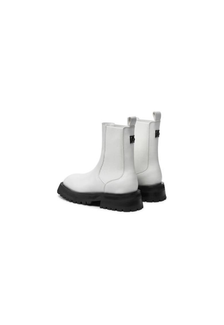 Ghete dama  304486869 - Piele naturala - Alb