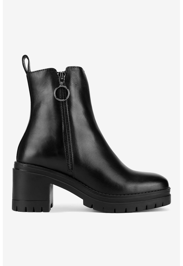 Ghete dama 5903419555398 - Piele naturala - Negru - Negru