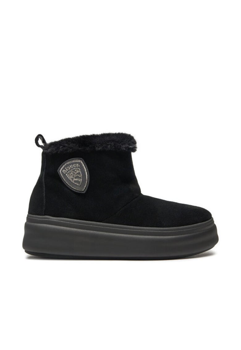 Ghete dama 304701436 - Piele naturala - Negru - Negru
