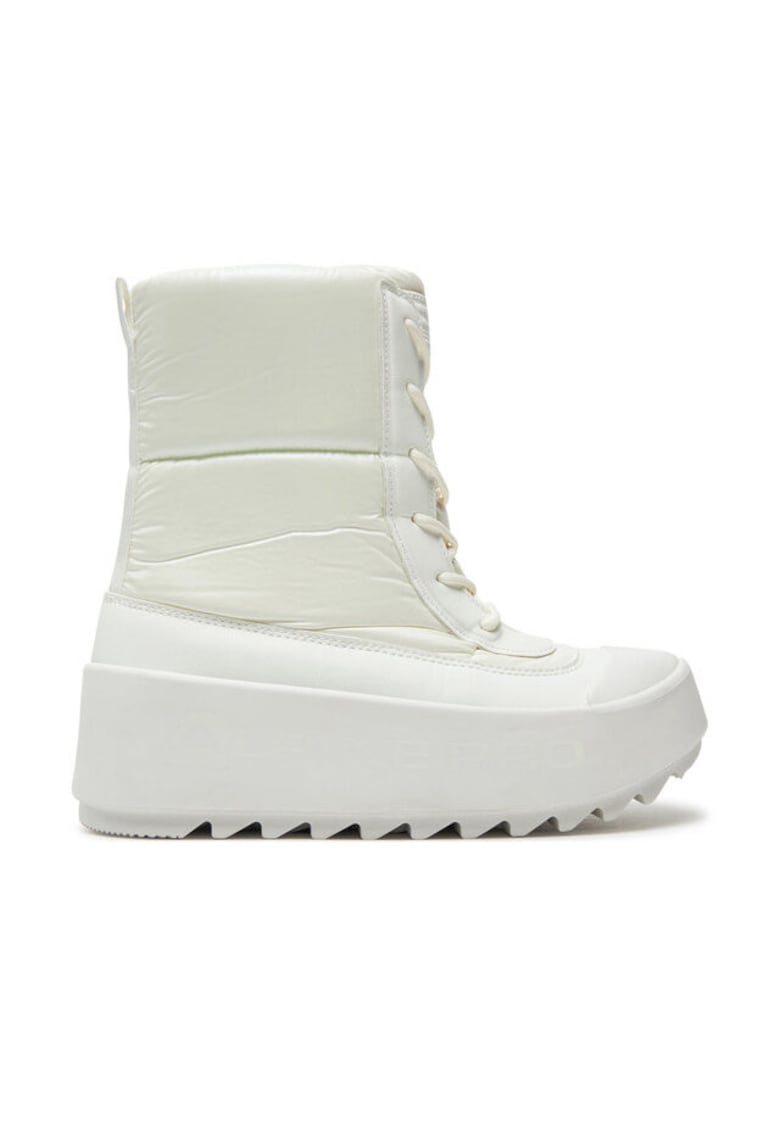 Ghete dama 304361012 - Textil - Alb - Alb