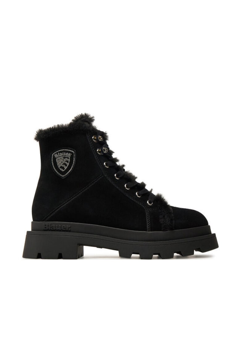 Ghete dama 304701511 - Piele naturala - Negru - Negru