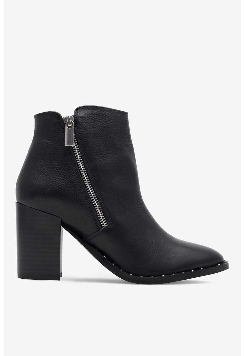 Ghete dama 5905588007074 - Piele naturala - Negru - Negru