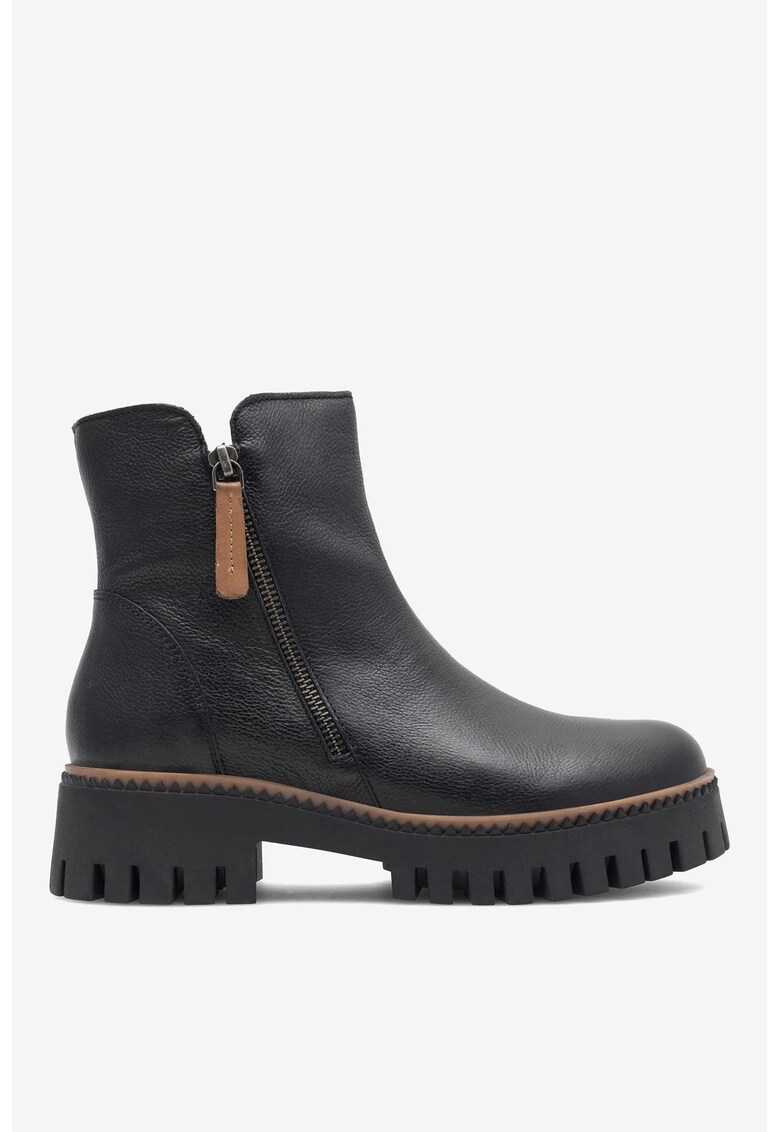 Ghete dama 5905588095354 - Piele naturala - Negru - Negru