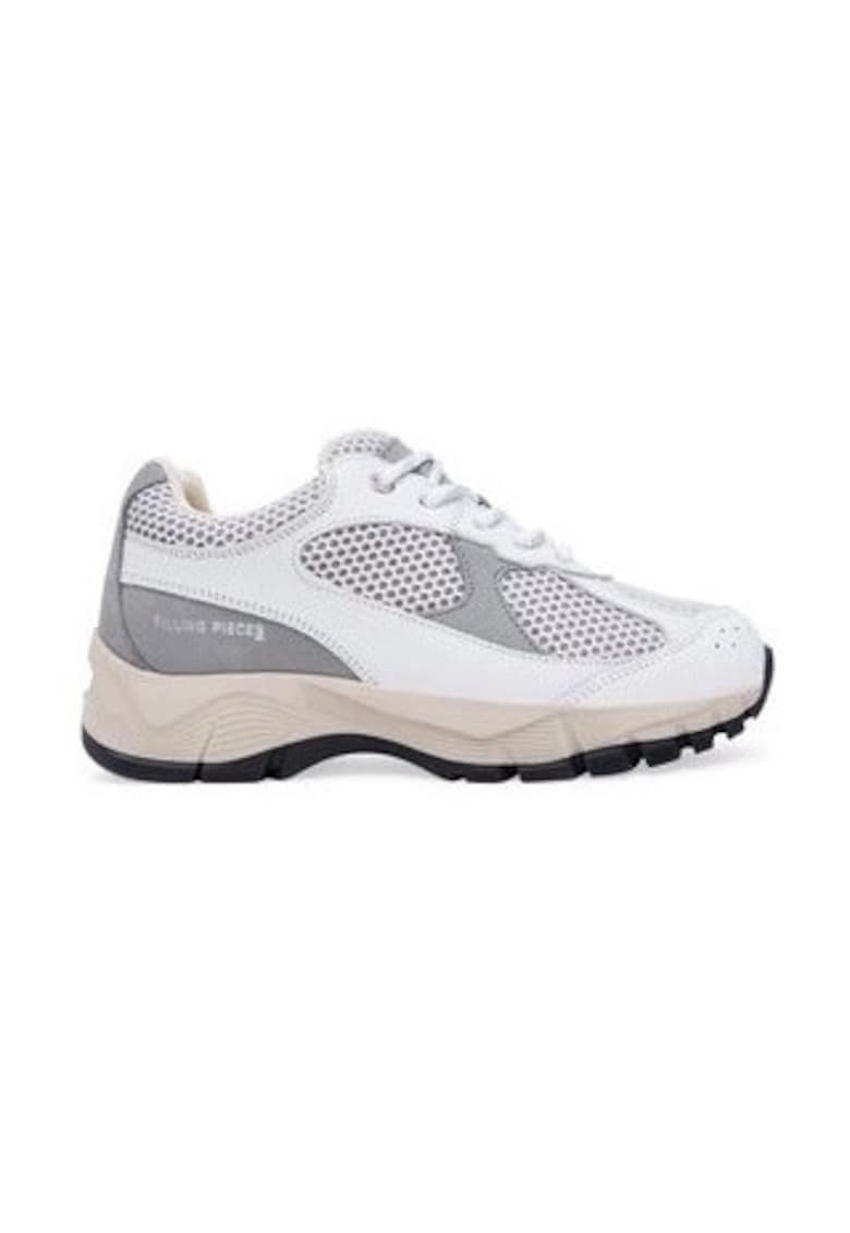 Pantofi sport unisex de plasa cu garnituri de piele Oryon - Gri