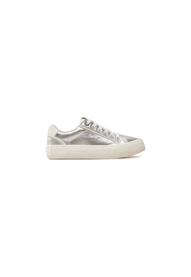 Pantofi sport fete 304420221 - Piele ecologica - 32 EU - Argintiu