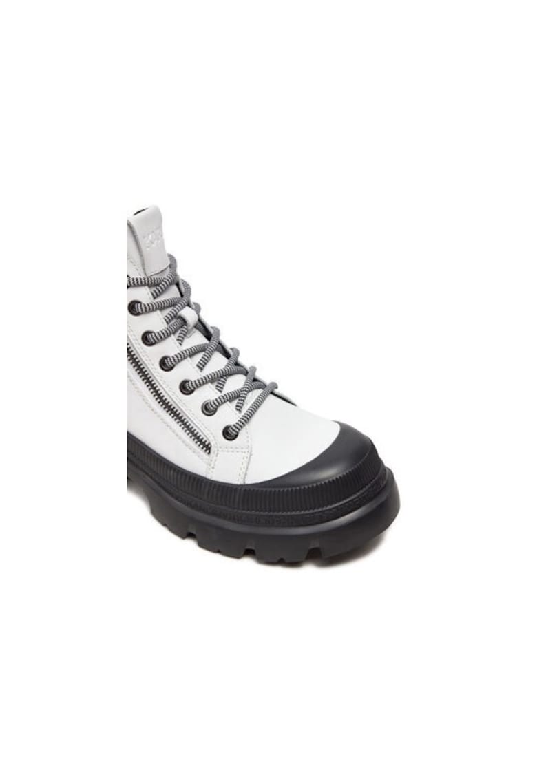 Ghete dama  304499463 - Piele naturala - 41 EU - Alb