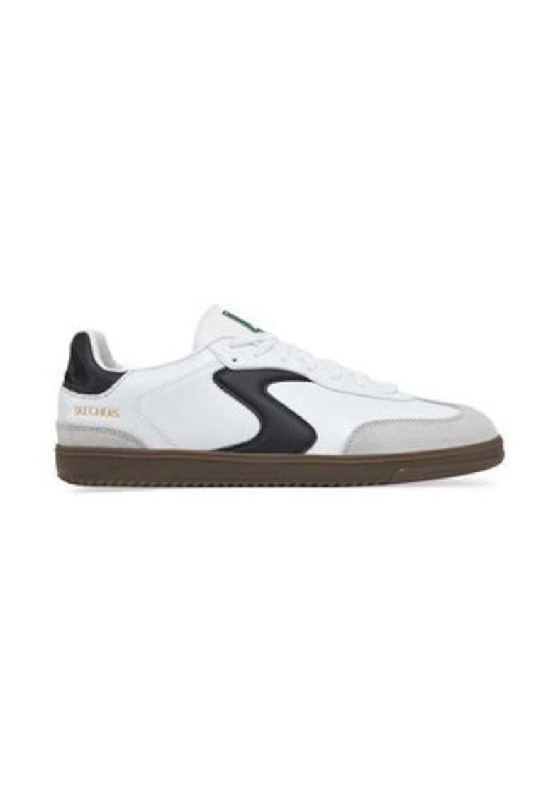 Pantofi sport Hotshot Pyke cu detalii de piele intoarsa - Alb