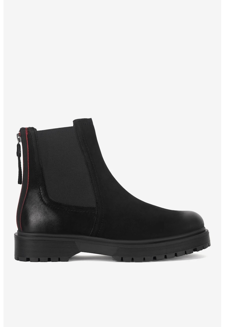 Ghete dama 5905588753537 - Piele nabuc - Negru - Negru