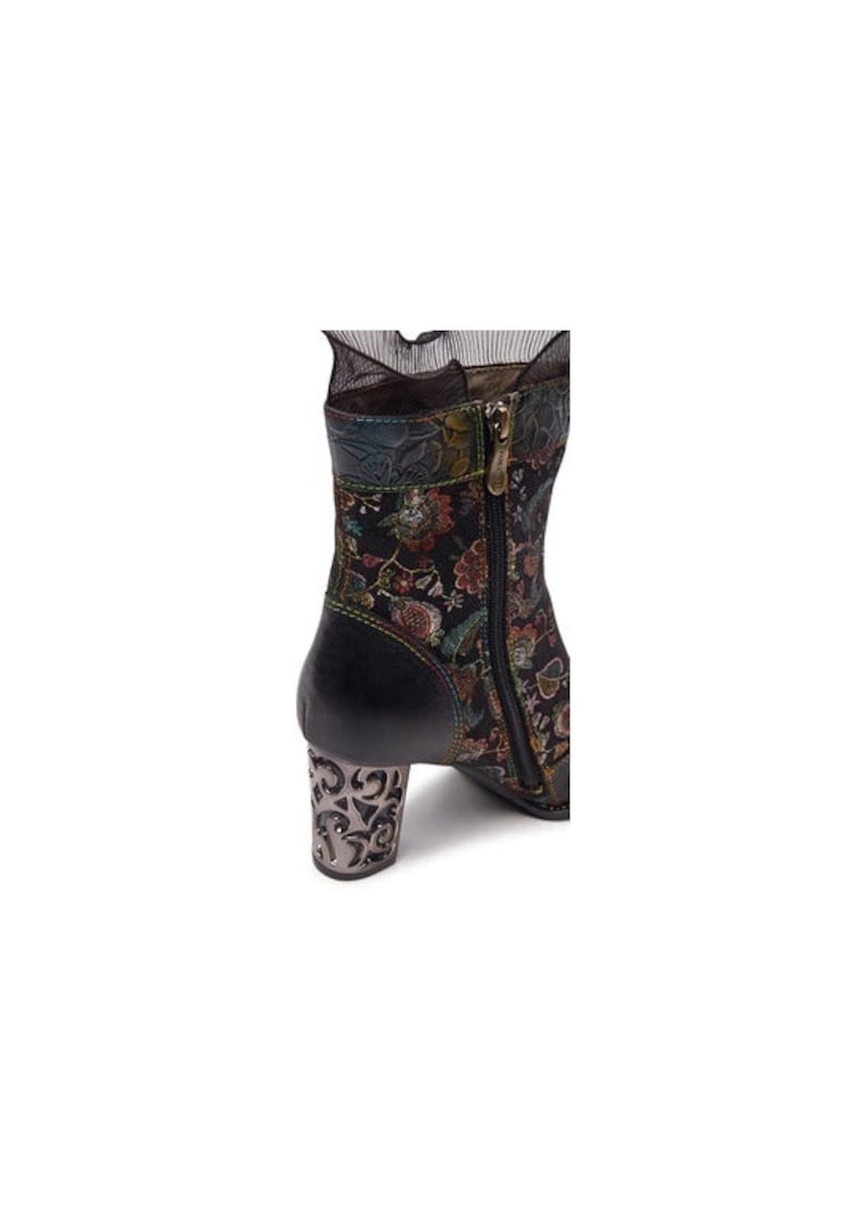 Ghete dama  304356384 - Piele naturala - 38 EU - Negru