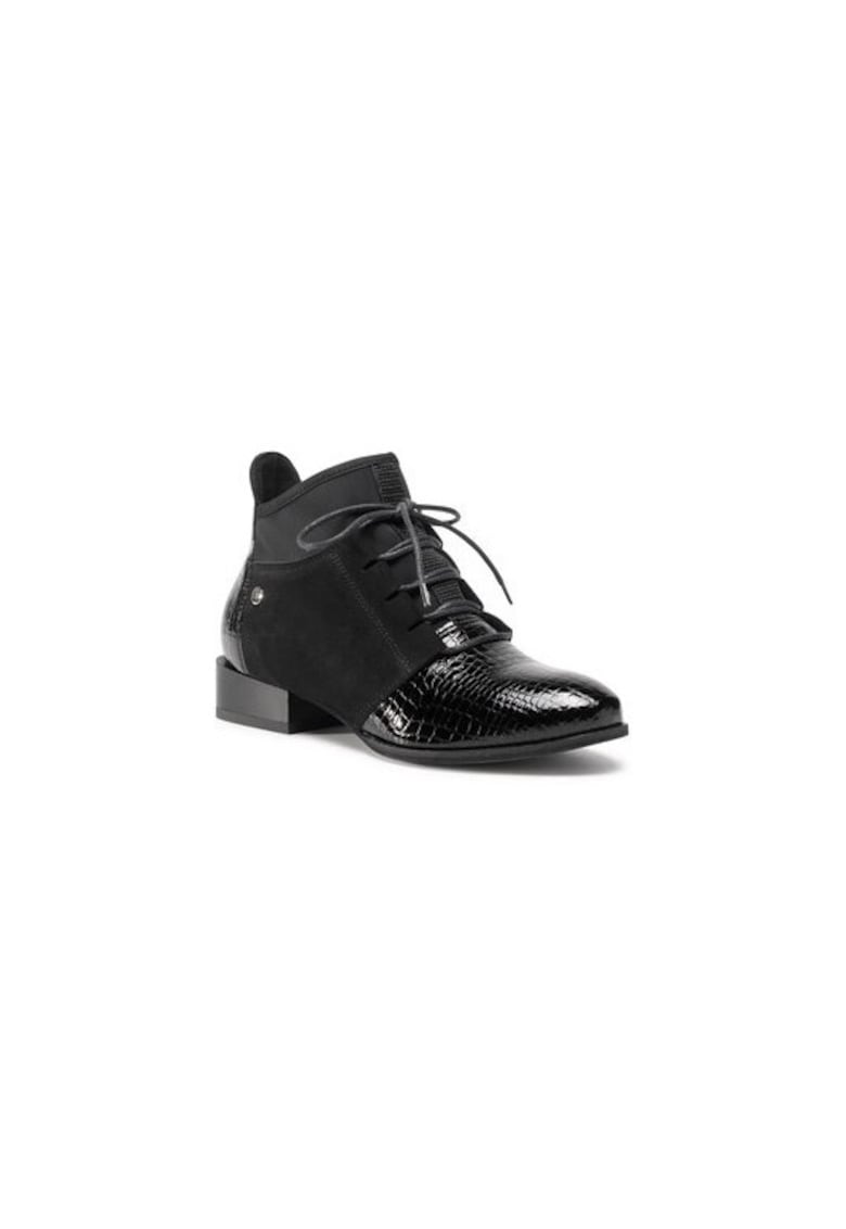 Maciejka Ghete dama 207660847 - Piele naturala - Negru - Negru