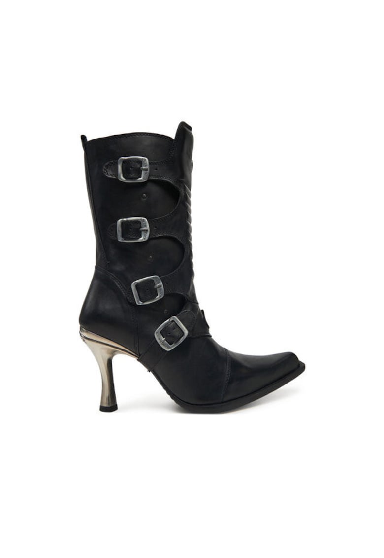 Ghete dama Piele naturala - Negru - Negru