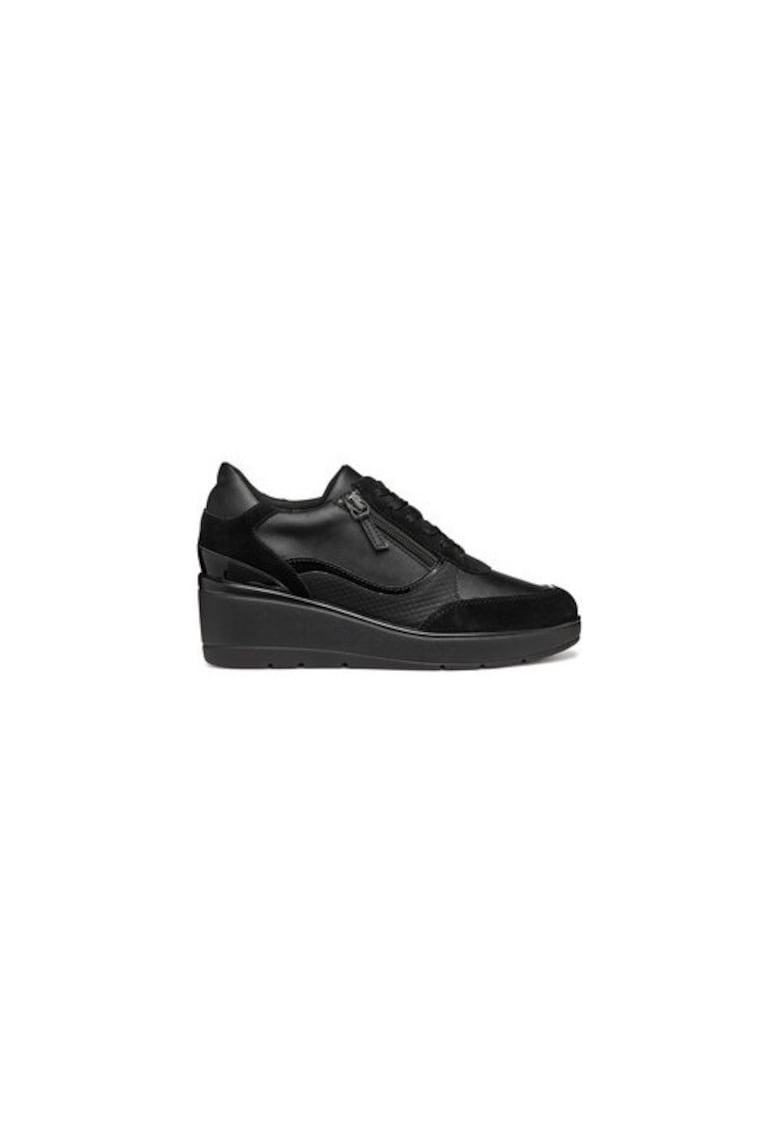 Pantofi sport dama  303948955 - Piele ecologica - Negru