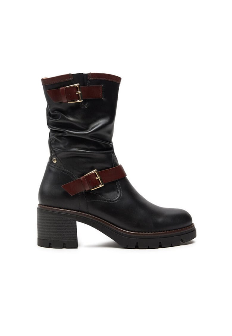 Ghete dama 304358388 - Piele naturala - Negru - Negru