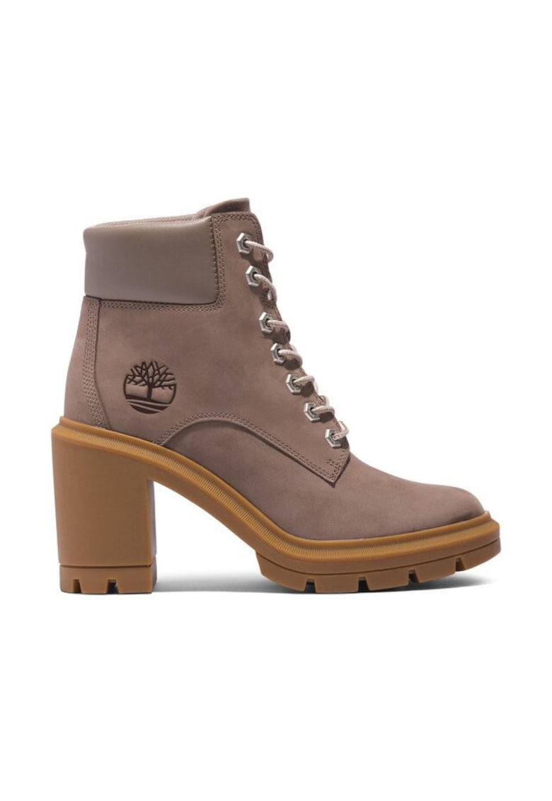 Botine dama - piele naturala - grej