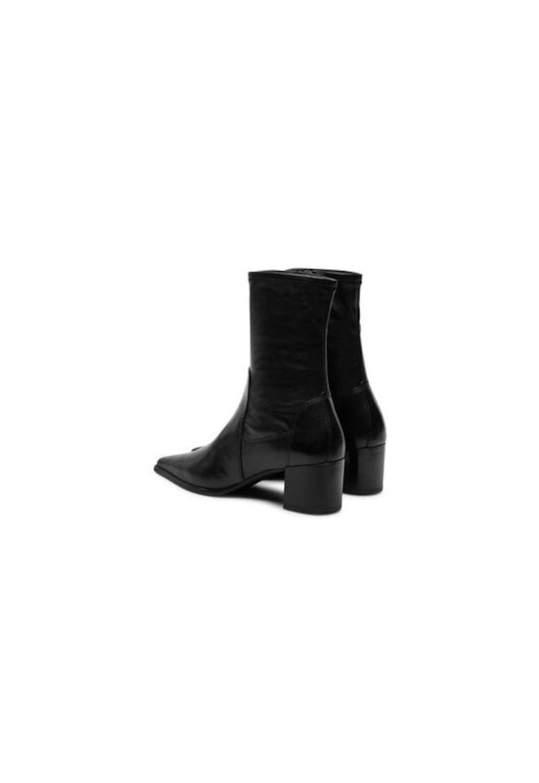 Ghete dama  304622557 - Piele naturala - 41 EU - Negru