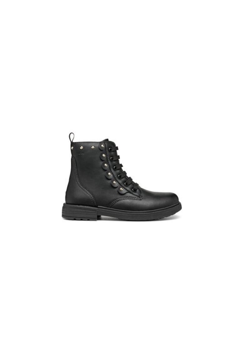 Ghete dama 305025777 - Piele ecologica - Negru - Negru