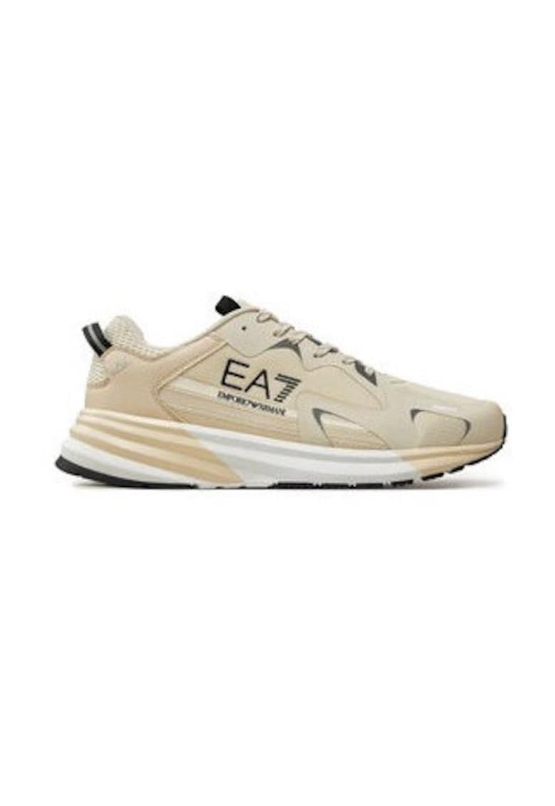 Pantofi sport cu insertii din plasa - Bej