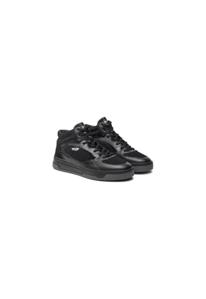 Pantofi sport barbati 304262951 - Piele naturala - Negru - Negru