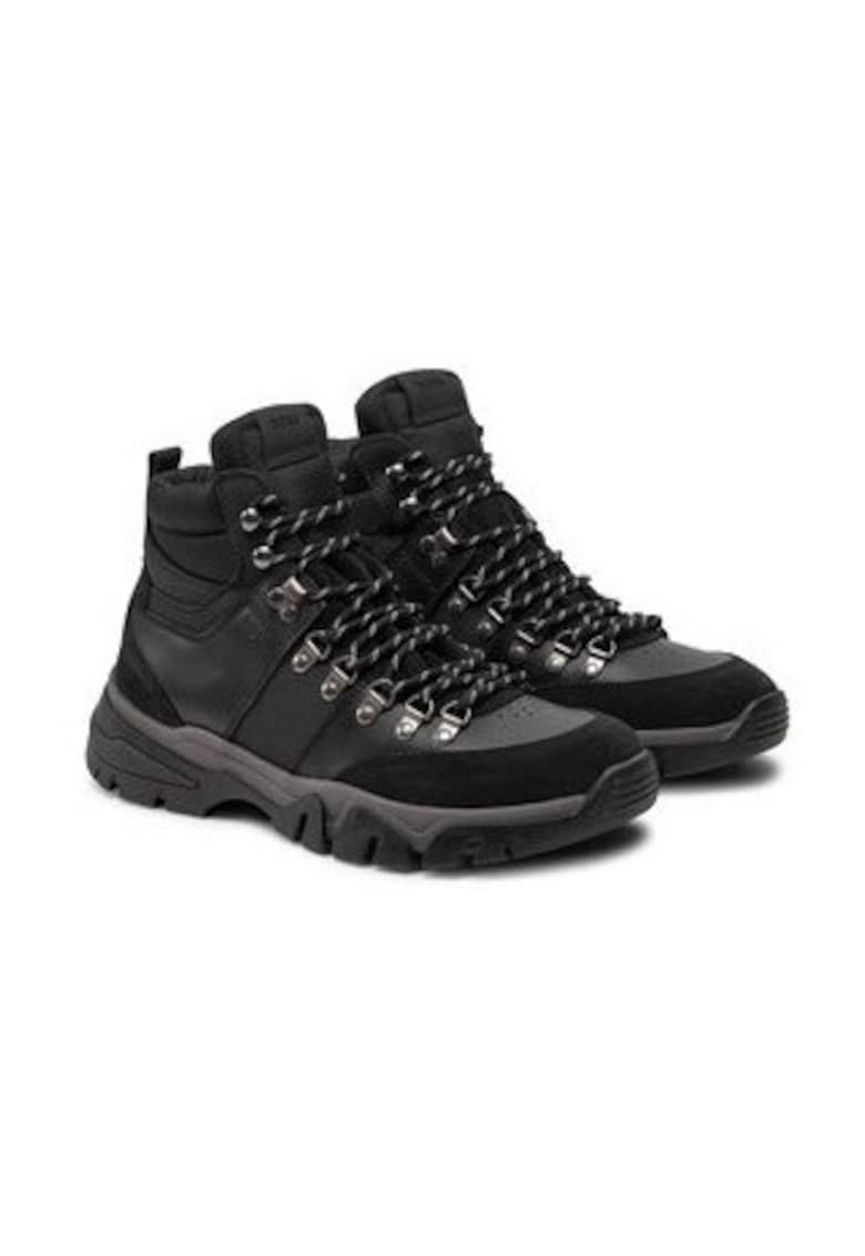 Pantofi sport barbati 304261312 - Piele naturala - Negru - Negru