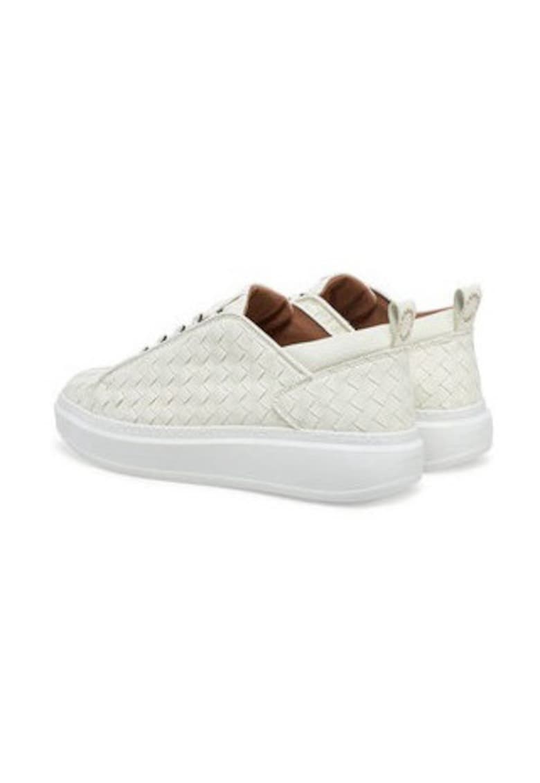 Pantofi sport barbati Piele naturala - Alb - Alb