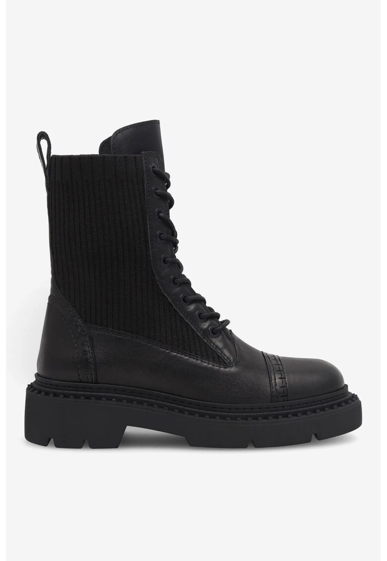 Ghete dama 5905588267676 - Piele naturala - Negru - Negru