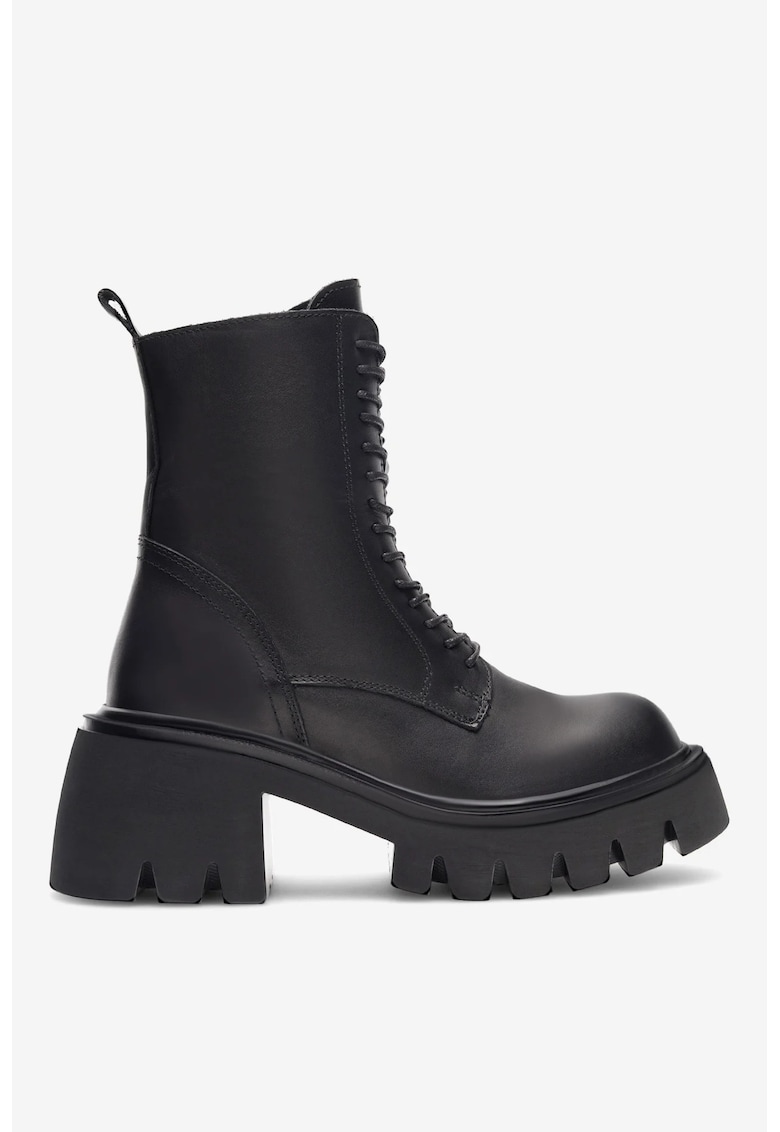 Ghete dama 5904862957777 - Piele naturala - Negru - Negru