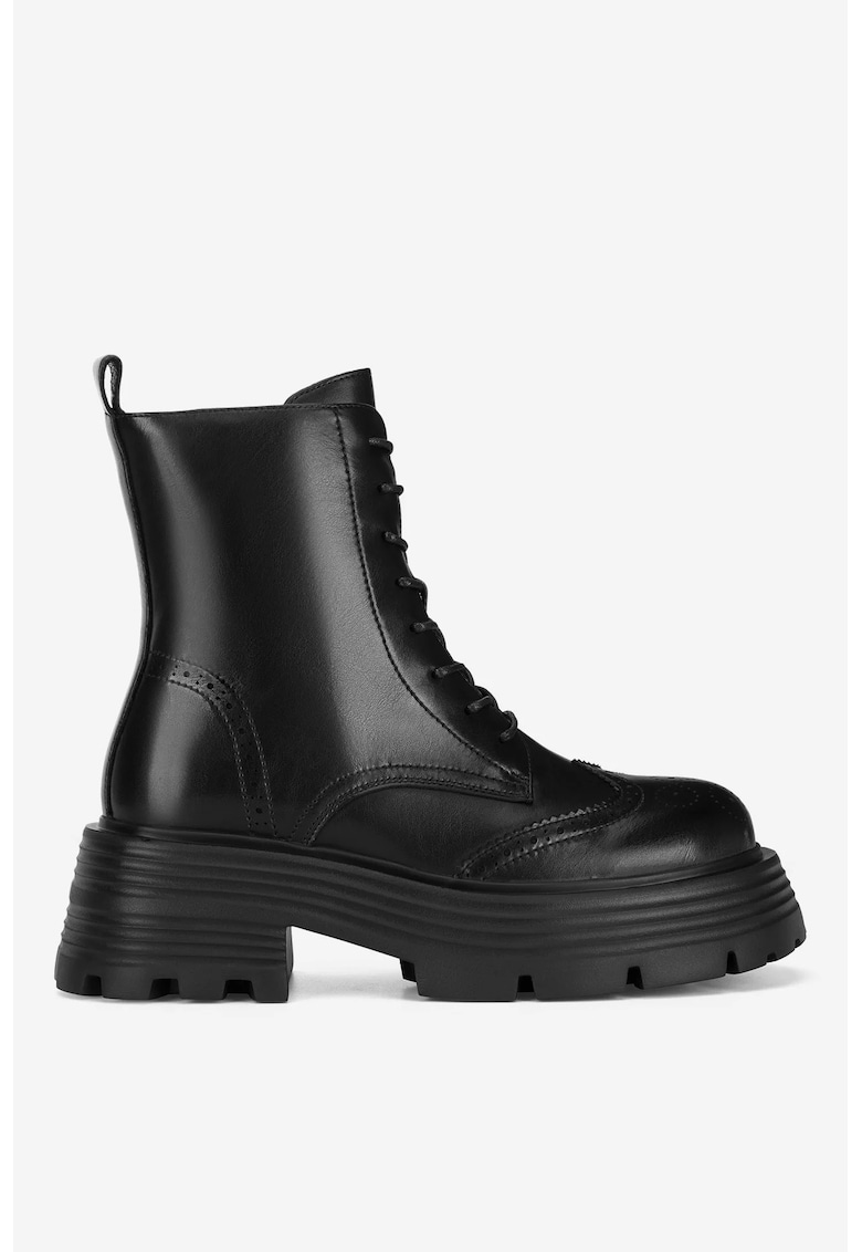 Ghete dama 5905588842330 - Piele naturala - Negru - Negru