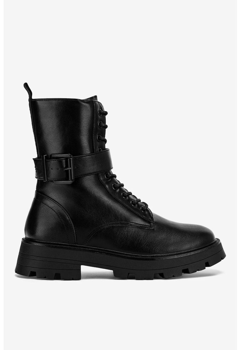 Ghete dama 5905588660170 - Sintetic - Negru - Negru