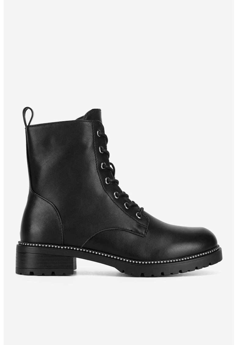 Ghete dama 5905588899860 - Sintetic - Negru - Negru
