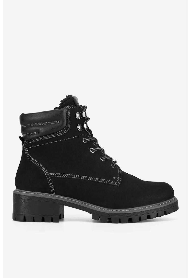 Ghete dama  5903419650178 - Piele naturala - Negru Ghete dama  5903419650178 - Piele naturala - Negru