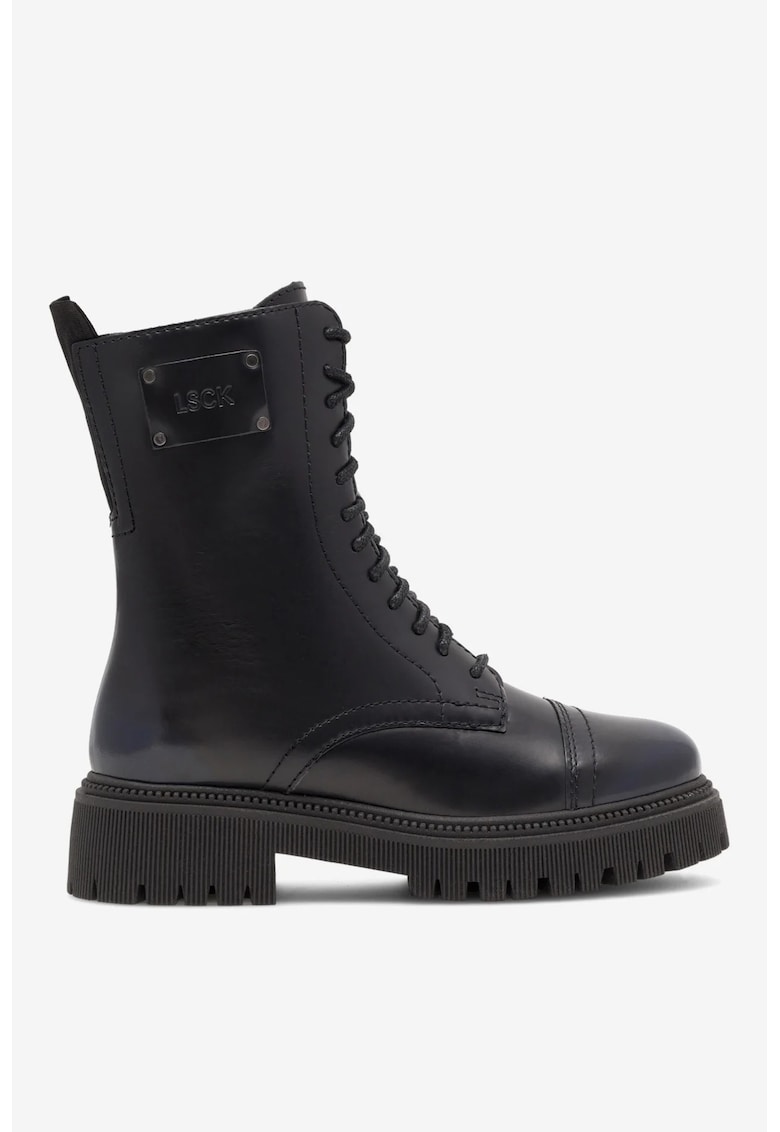 Ghete dama 5905588170884 - Piele naturala - Negru - Negru