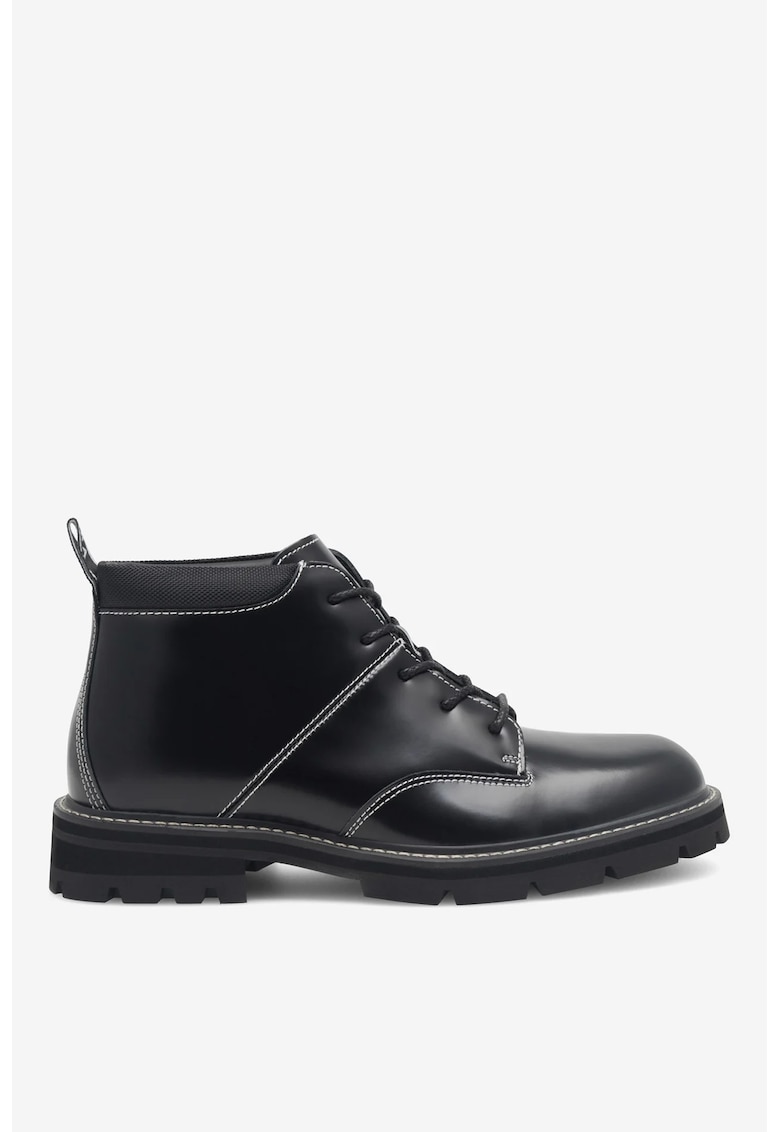 Ghete barbati 5905588176671 - Piele naturala - Negru - Negru